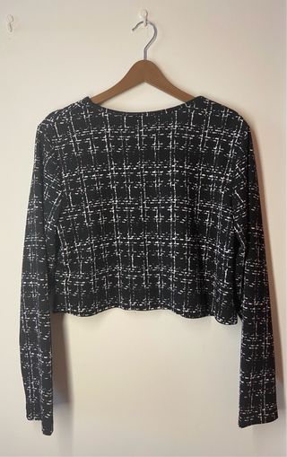 Tubino nero con giacca fantasia