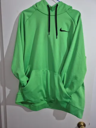 Sudadera Nike Verde Talla XL con Capucha