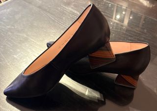 Zapatos Lodi tacón marquetería negro talla 37