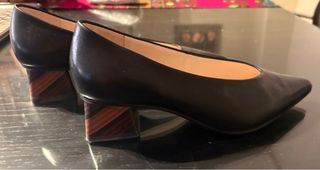 Zapatos Lodi tacón marquetería negro talla 37