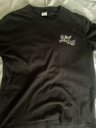 Camiseta Bershka Negra Talla M Hombre
