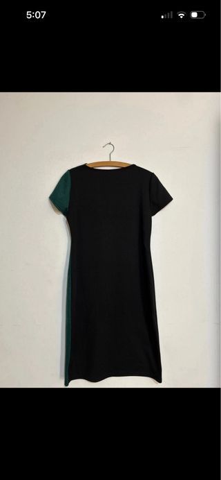 Abito vintage Anthesis nero/verde taglia L