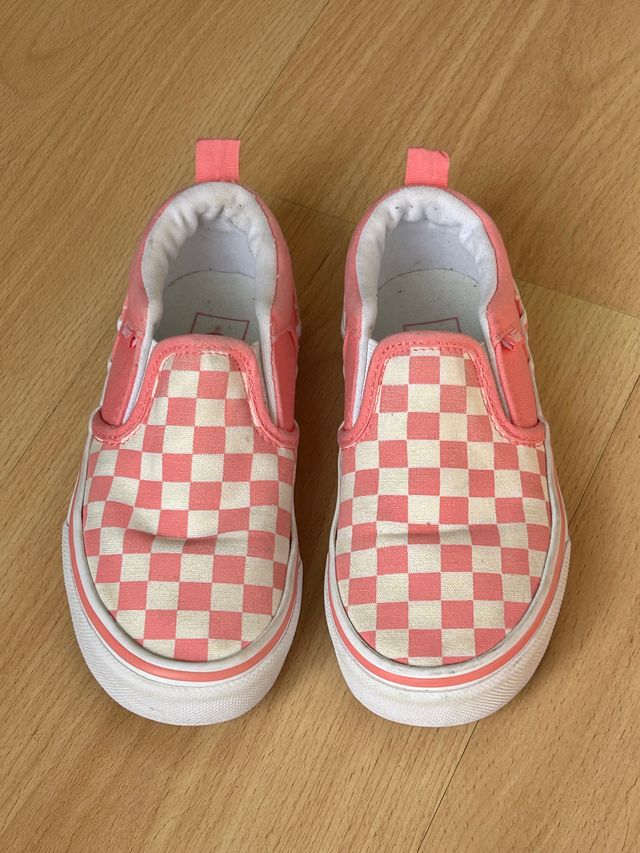 Zapatillas Vans Checkerboard Rosa Talla 29