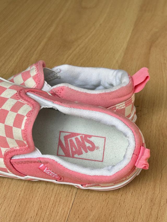 Zapatillas Vans Checkerboard Rosa Talla 29