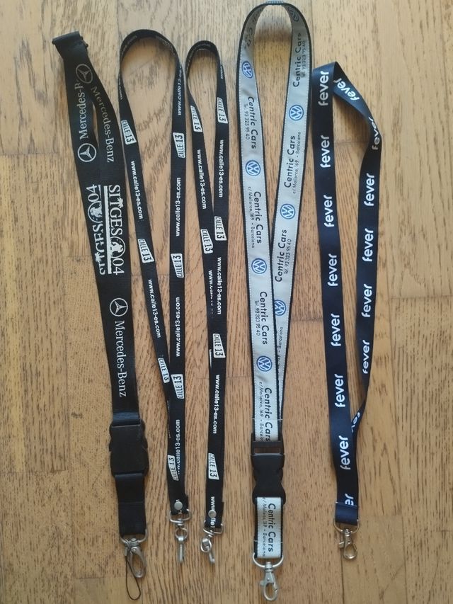 17 Lanyards varios: Lamberts, Solgar, Oral-B