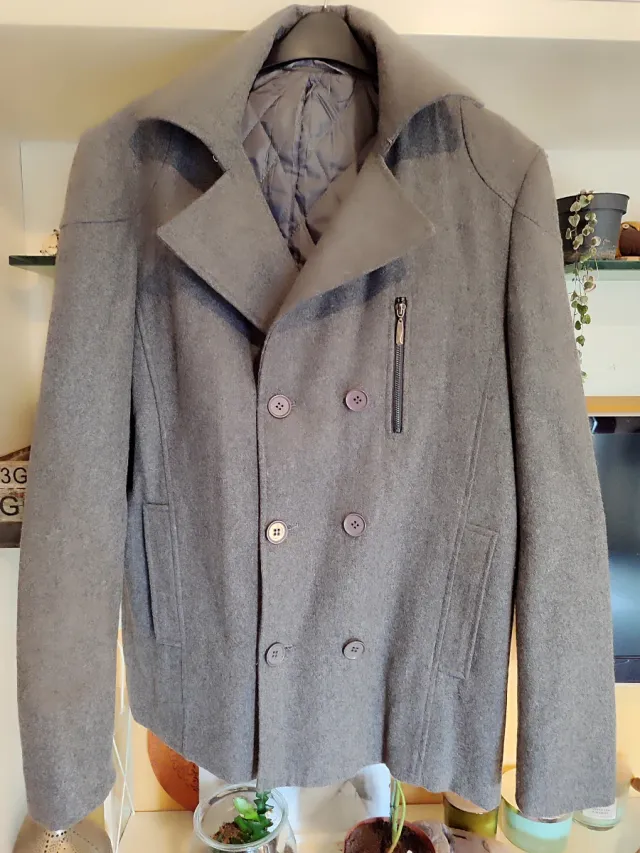 Cappotto Uomo Grigio Taglia 52 Molto Bello