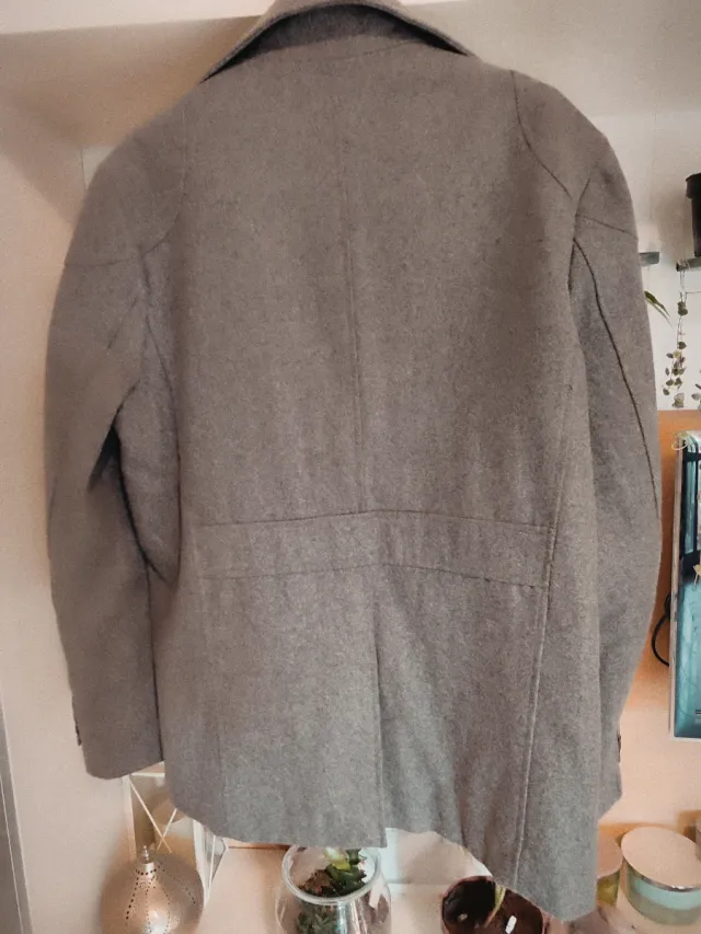 Cappotto Uomo Grigio Taglia 52 Molto Bello