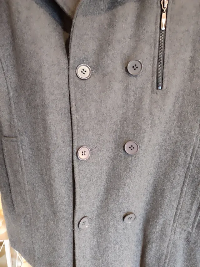 Cappotto Uomo Grigio Taglia 52 Molto Bello