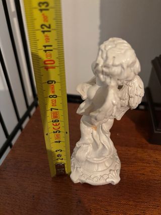 Figura decorativa ángel blanco