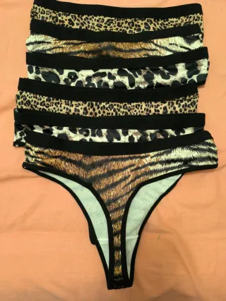 Conjunto Sujetador y Bragas 36B Animal Print