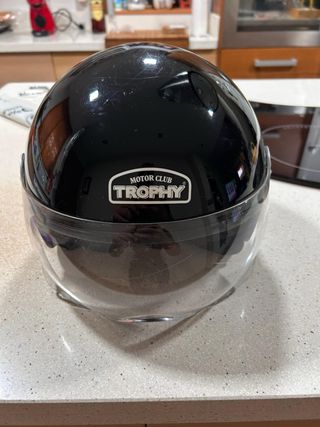 Casco Moto Negro Trophy Motor Club