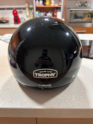 Casco Moto Negro Trophy Motor Club