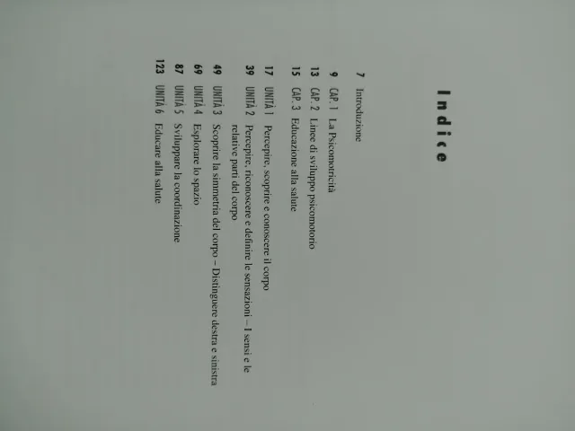 Laboratorio delle attività motorie.