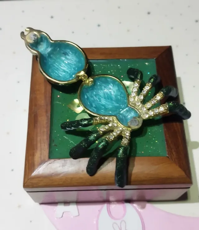 Portapillole smaltato a forma di ragno
Sento offerte