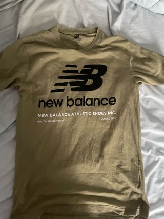 Camiseta New Balance Talla S Beige