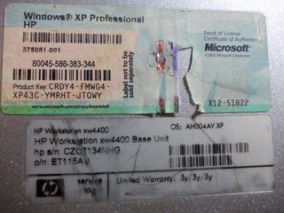 Torre HP xw4400 Workstation 4GB