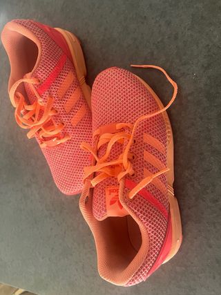 Zapatillas Adidas Torsión Naranja y Rosa