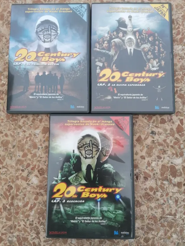 DVD della trilogia di 20th Century Boys + guida ufficiale