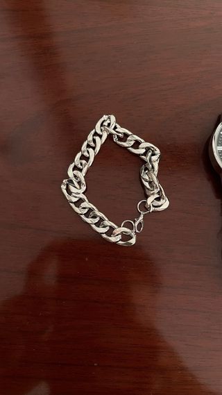 Reloj de Agujas y Pulsera Plata