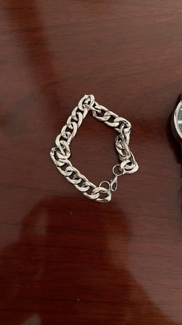 Reloj de Agujas y Pulsera Plata