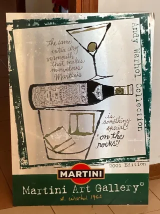 Etichetta Martini Andy Warhol Collection