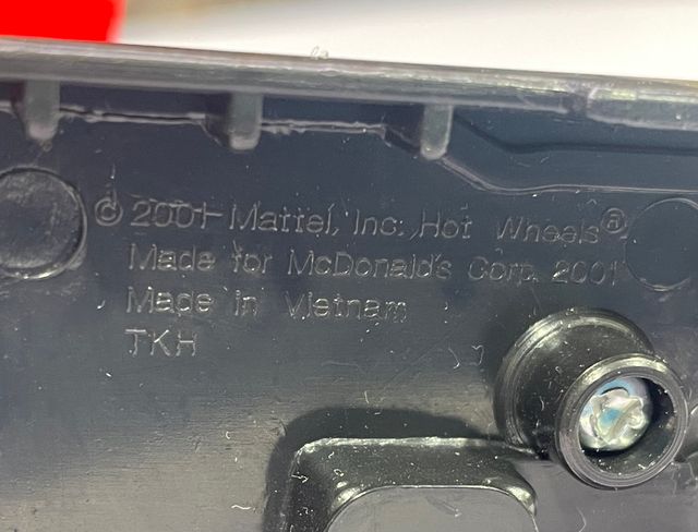 Hot Wheels F1 McDonald’s Happy Meal 2001