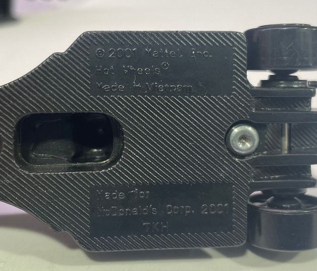 Hot Wheels F1 McDonald’s Happy Meal 2001