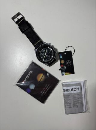 Omega Speedmaster Moonwatch Negro/Plata