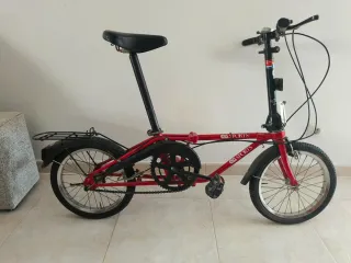 Bicicleta Dahon clásica Plegable Roja