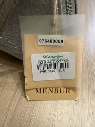 Bolso de fiesta El Corte Inglés plateado