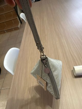 Bolso de fiesta El Corte Inglés plateado