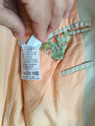 Traje Caramelo Hombre Beige