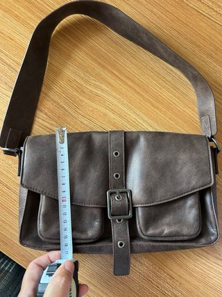 Bolso marrón tipo cuero – Pull&Bear