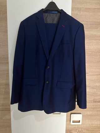 Traje de chaqueta azul