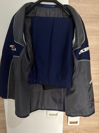 Traje de chaqueta azul