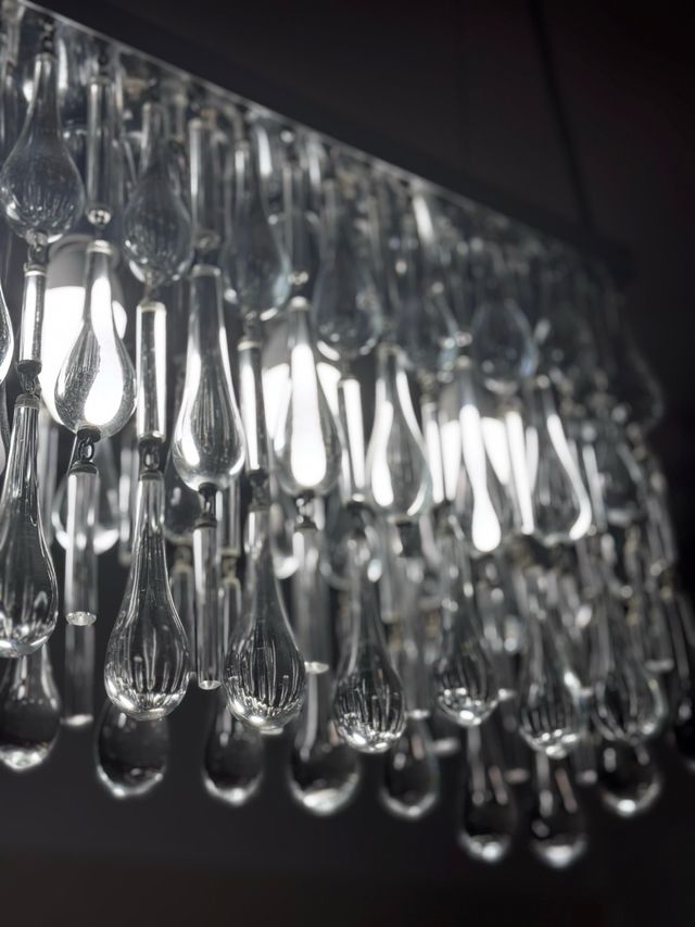 Bellissima lampada Crystal Teardrop 