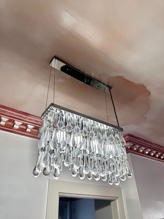 Bellissima lampada Crystal Teardrop 