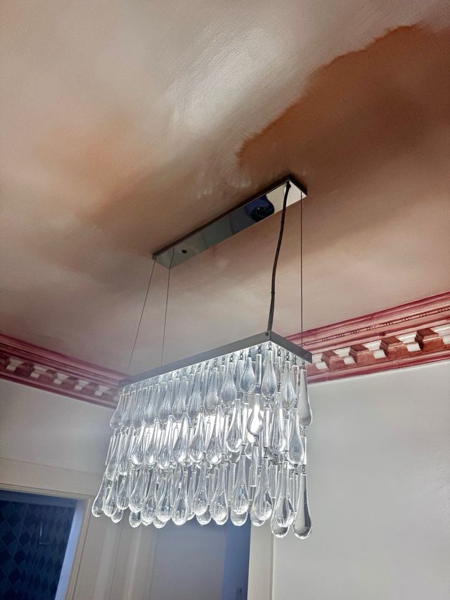 Bellissima lampada Crystal Teardrop 