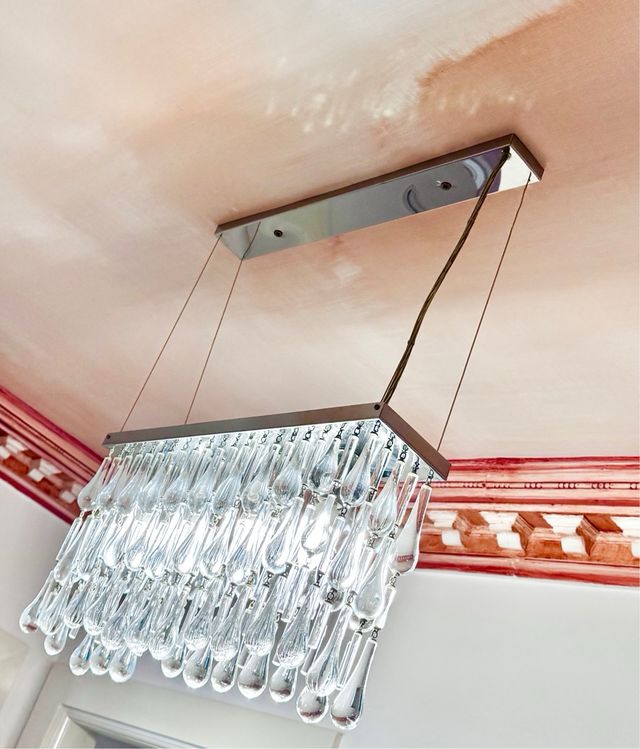 Bellissima lampada Crystal Teardrop 