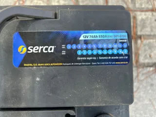 Batería Coche Serca 12V 74Ah