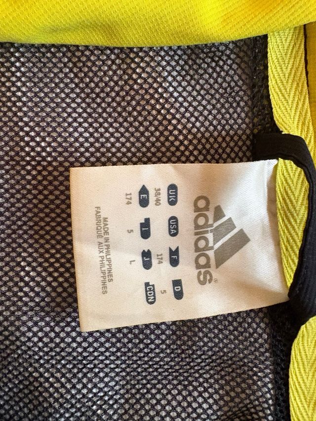 Sudadera Adidas Training Negra y Amarilla