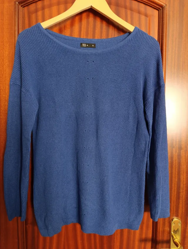 Jersey punto azul TEX talla M