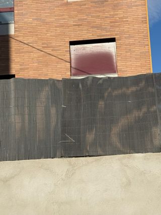 valla Cañizo PVC Gris Antracita 7m x 1m