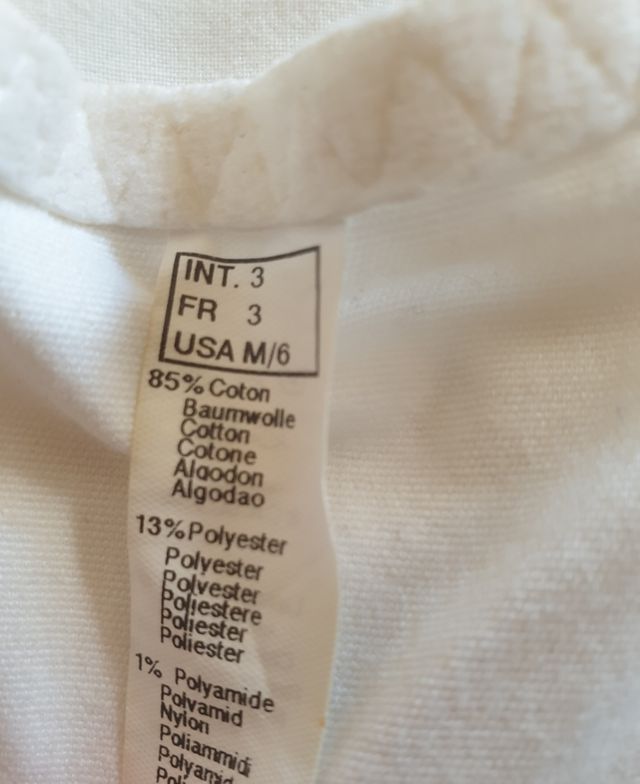 Corpiño blanco con encaje y ganchos