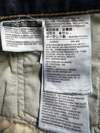 Pantalón corto Levis 501 Azul Talla L