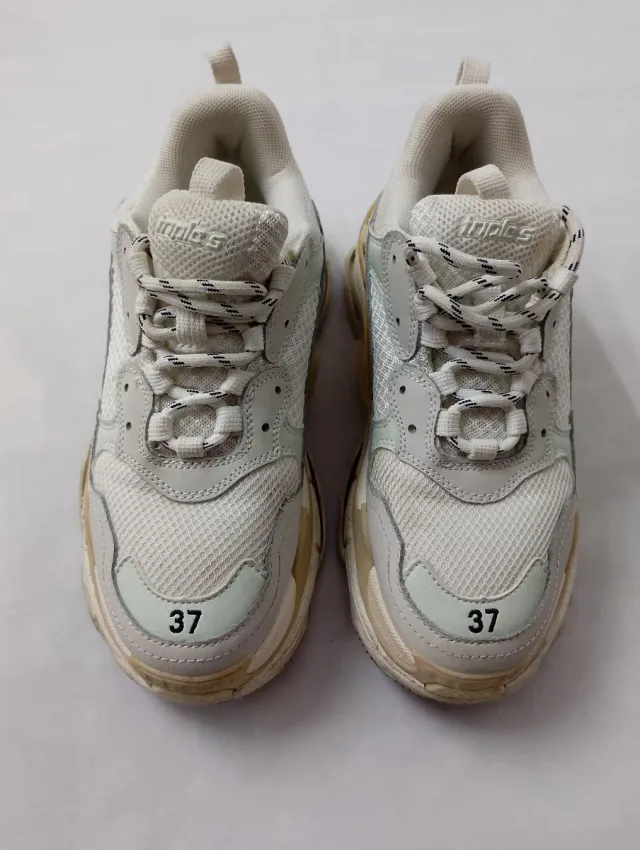 Zapatillas mujer marca Balenciaga Talla 37 Beige.