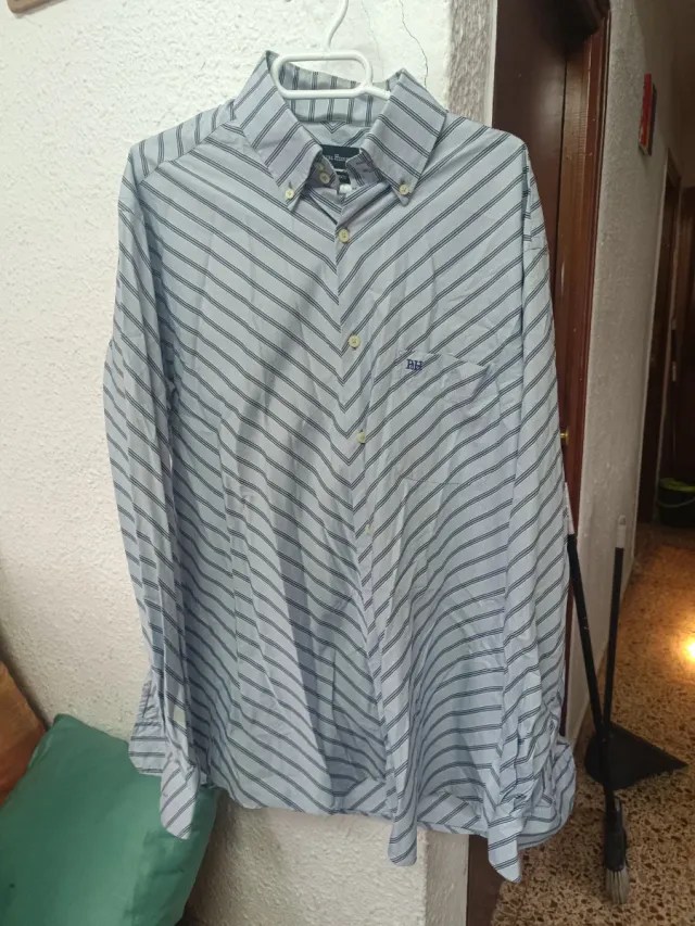 Camisa Pedro del Hierro Rayas Azul/Gris