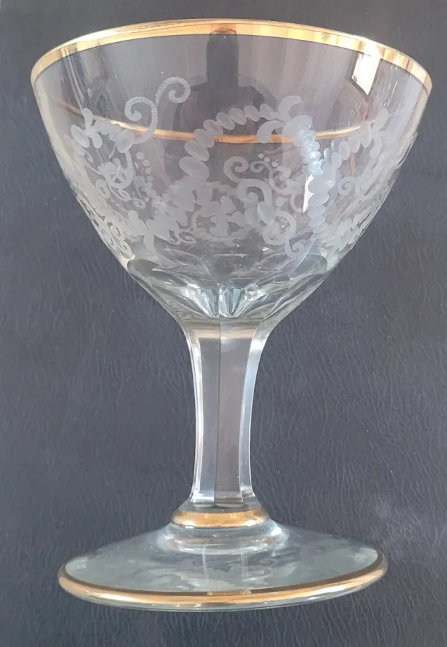 Copa de cristal de plomo artesanal