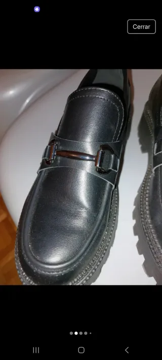 Mocasines negros de plataforma