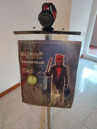 Máscara de Halloween Roja y Negra Talla M